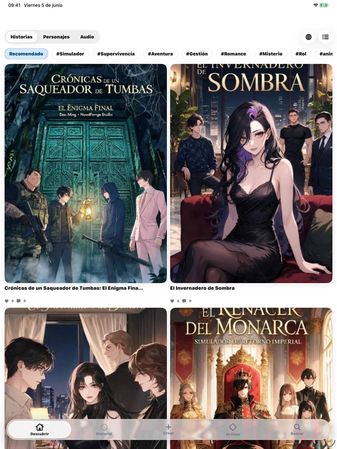 novelai iPad App Store review screenshot Español