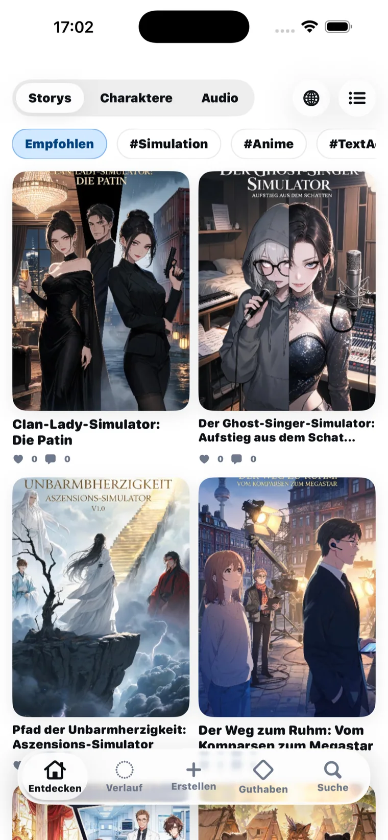 novelai iPhone App Store review screenshot Deutsch